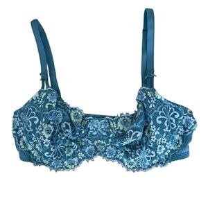 Victoria's Secret Dream Angels Push-Up Without Padding Blue 38D Coquette Fairy